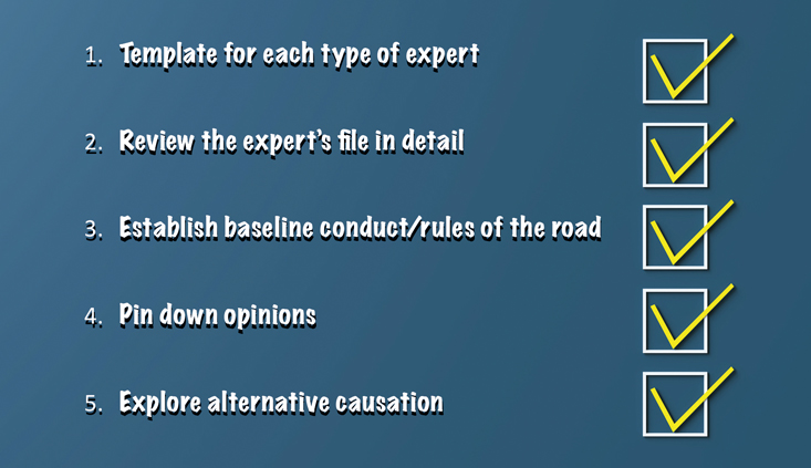 Back to the basics of expert depositions