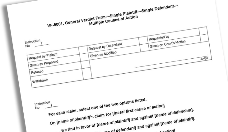 An appellate perspective on verdict forms
